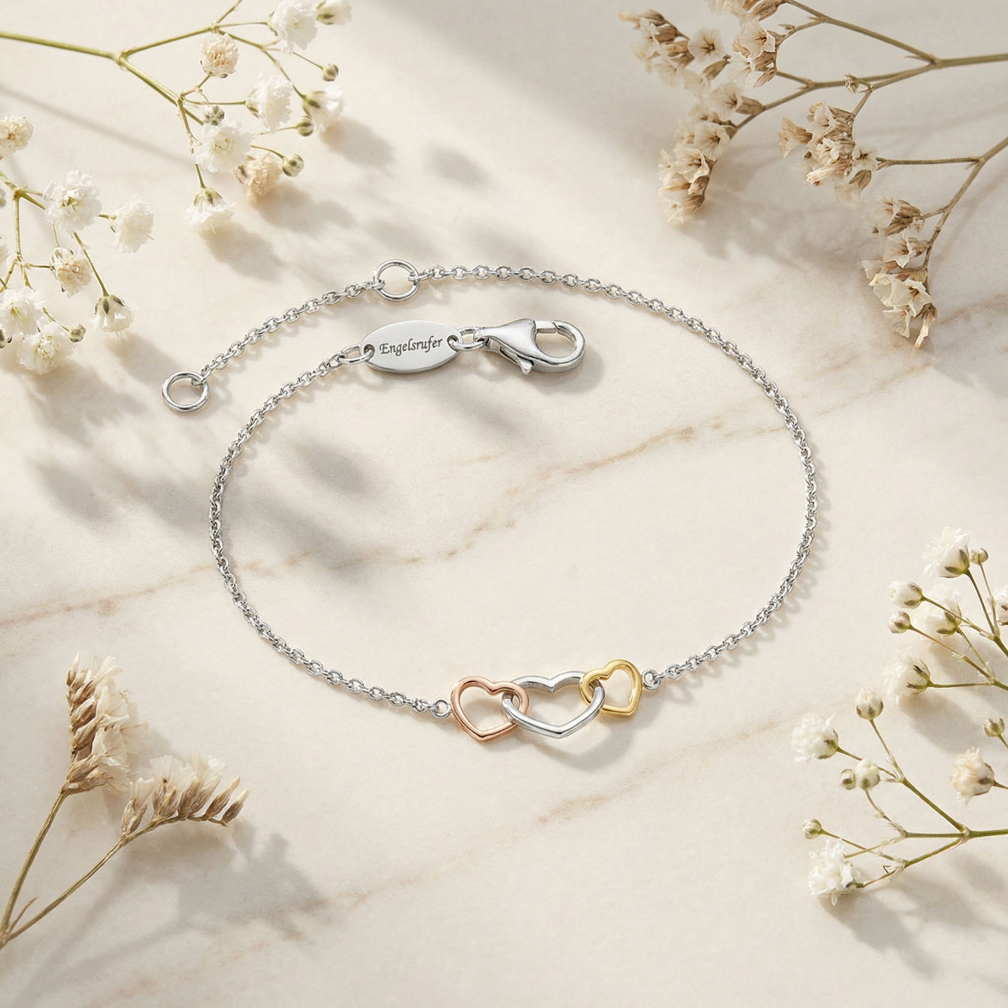 Engelsrufer With Love Bracciale Argento 3 Cuori