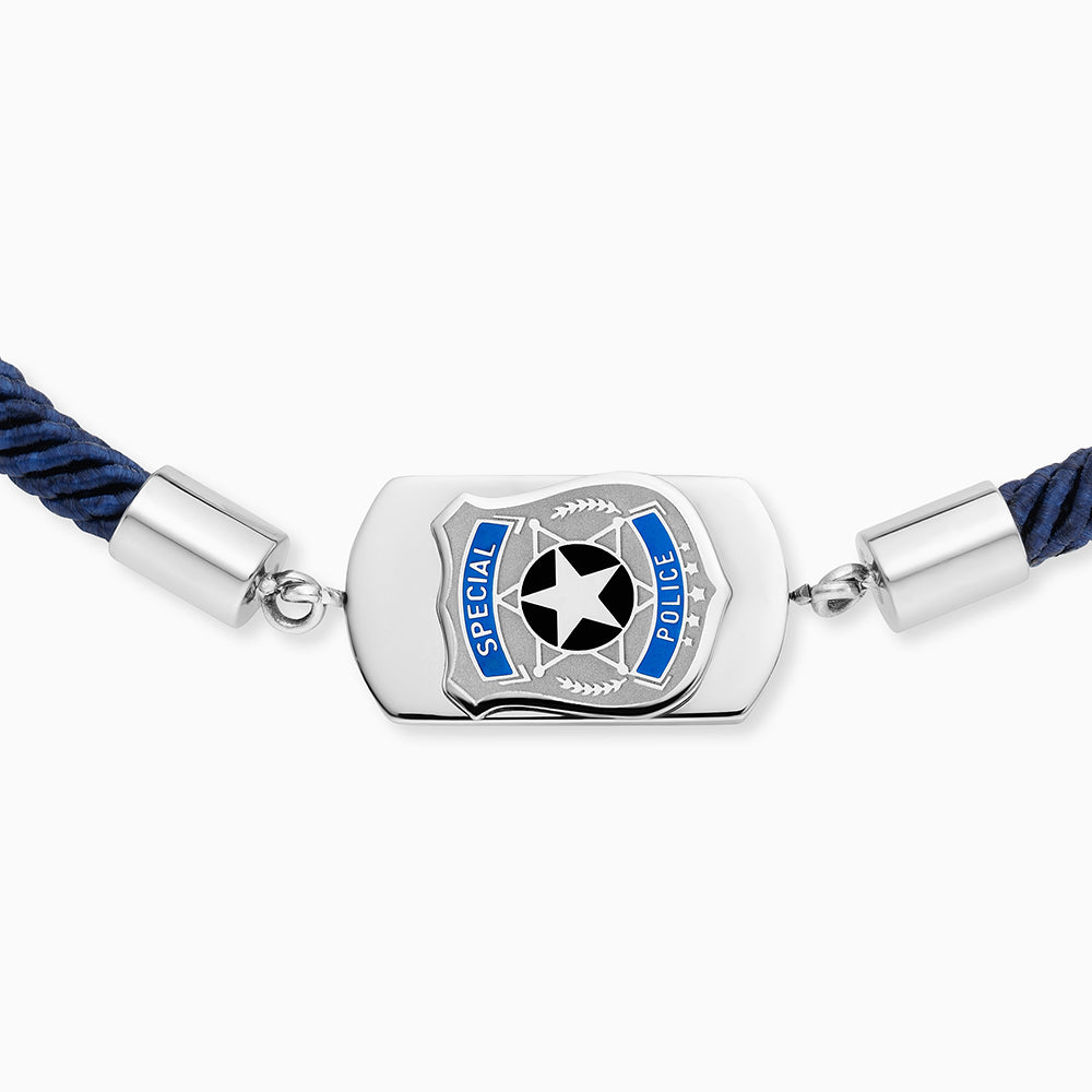 Engelsrufer Kinder bracciale acciaio polizia smalto 16-19cm