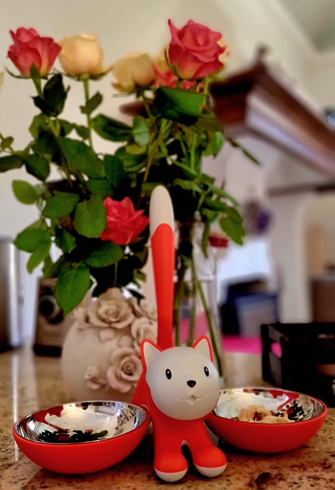 ALESSI Home Tigrito ciotola gatto arancione acciaio doppia