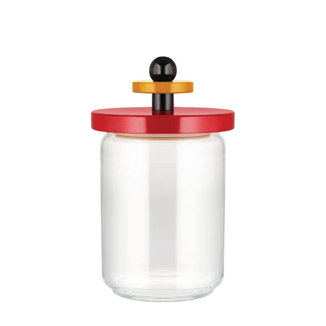 Alessi ES16/100 Mr Sottsass barattolo vetro 12x20,5 cm