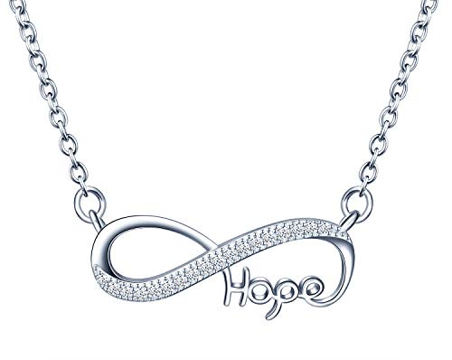 INFINIONLY Fashion Necklaces collana argento Silver-n zirconi