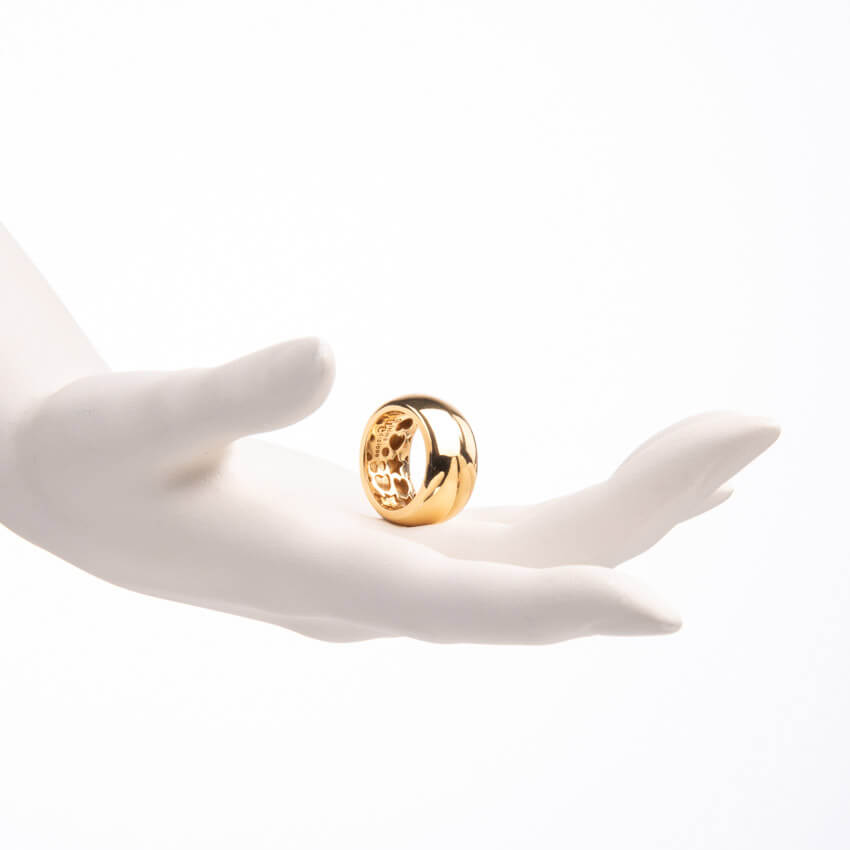 Chic Ad Hoc Anello Fascia Stondata Oro Anello