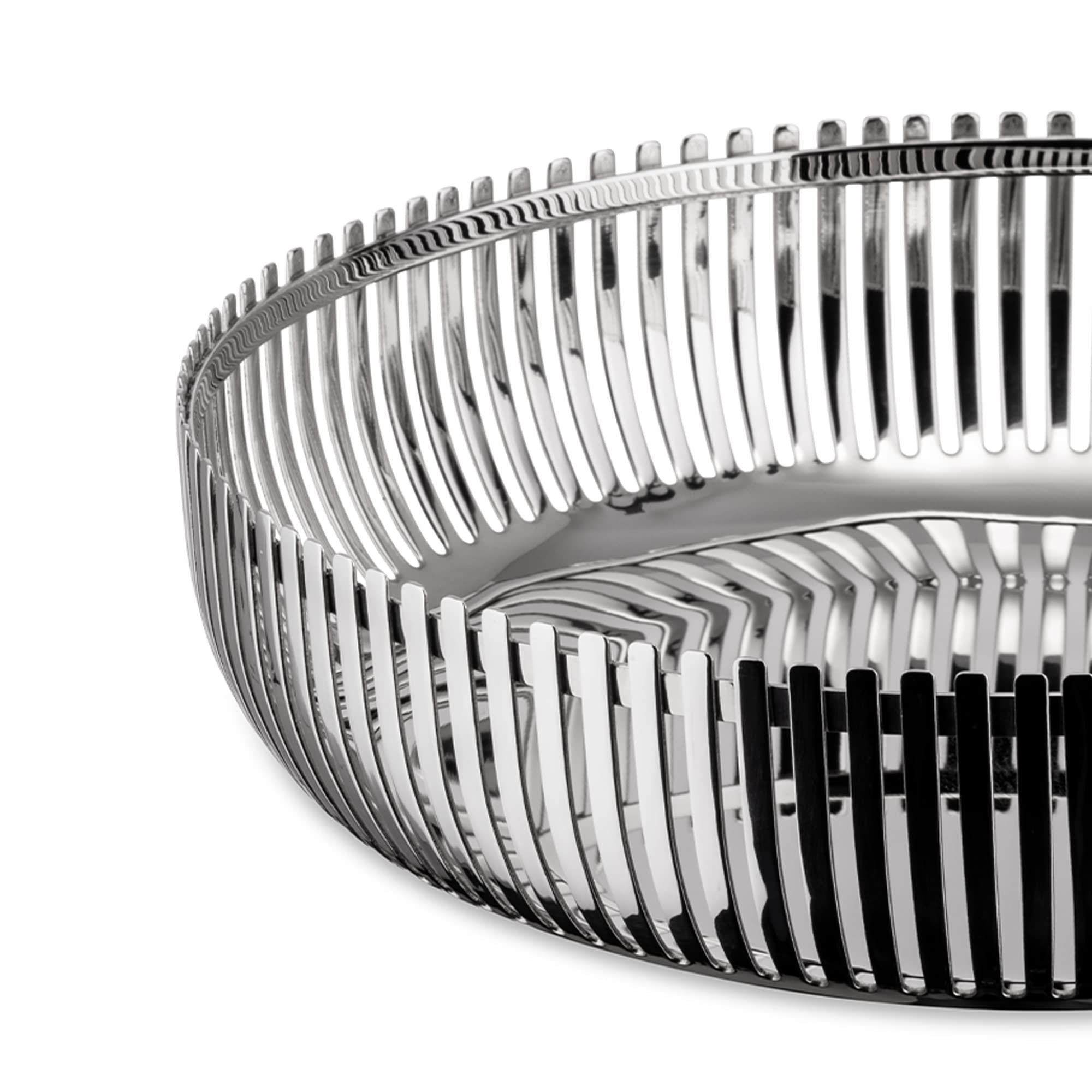 Alessi PCH02/20 Cestino Acciaio Portaoggetti 20 cm Lucido