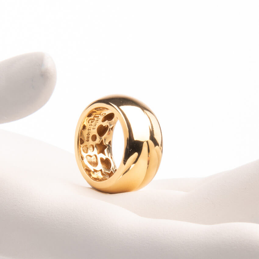 Chic Ad Hoc Anello Fascia Stondata Oro Anello