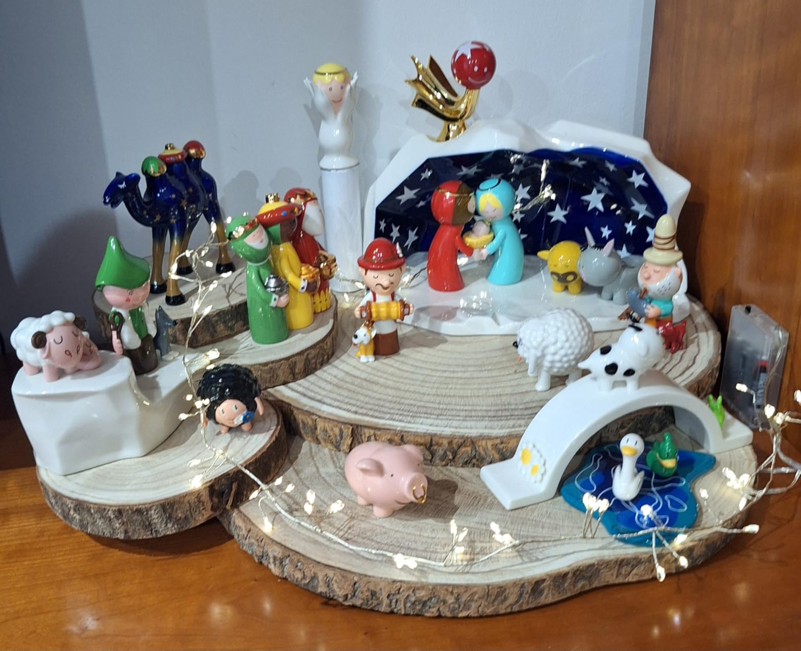 Alessi Elisabetto AGJ01 9 Statuina Presepe Porcellana Multicolore