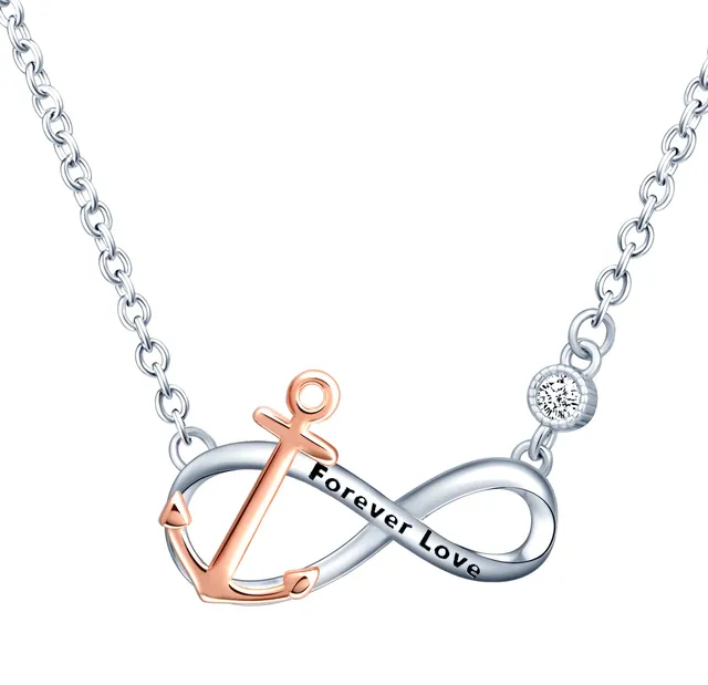 INFINIONLY Fashion Collana infinito bicolore argento 925