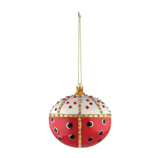 Alessi MJ16 8 Re Coccinello decorazione porcellana multicolore