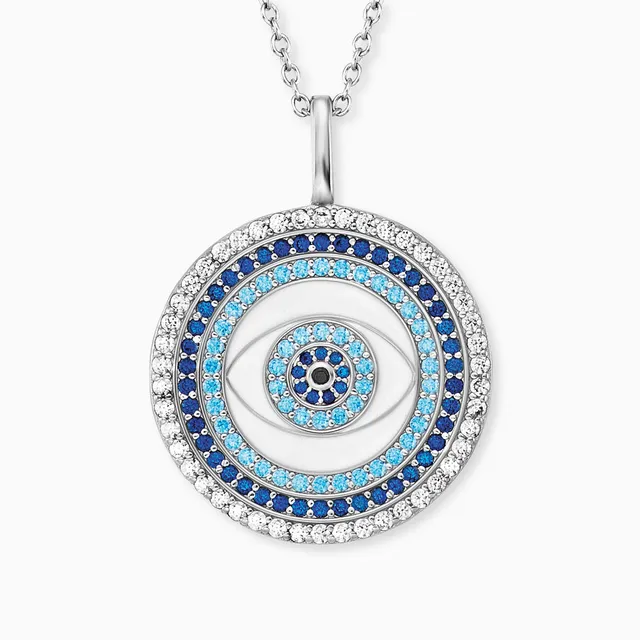 Engelsrufer Nazar collana argento occhio smalto zirconia