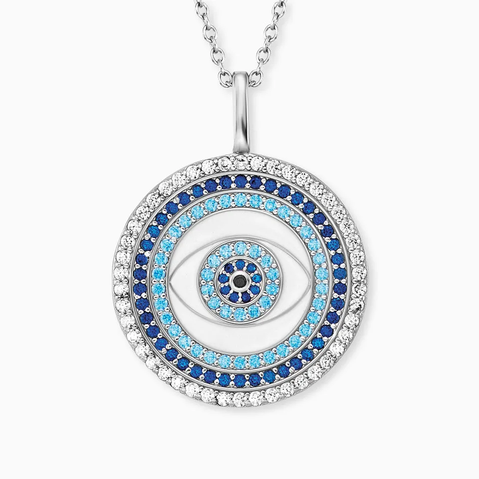 Engelsrufer Nazar collana argento occhio smalto zirconia