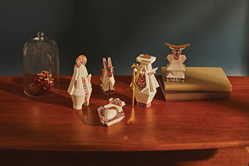 Alessi ESA05 2 statuina Madonna presepe porcellana