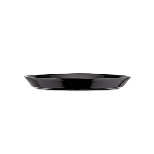 Alessi Tonale DC03/1 B piatto piano gres nero set 4