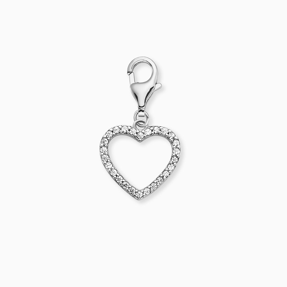 Engelsrufer Charm Argento 925 Cuore Zirconia