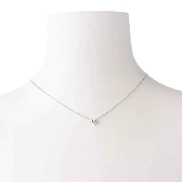 Chic Ad Hoc Collana girocollo argento ciondolo cuore