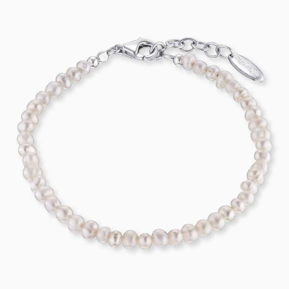 Engelsrufer Bracciale Argento 925 Perle Acqua Dolce Bianco