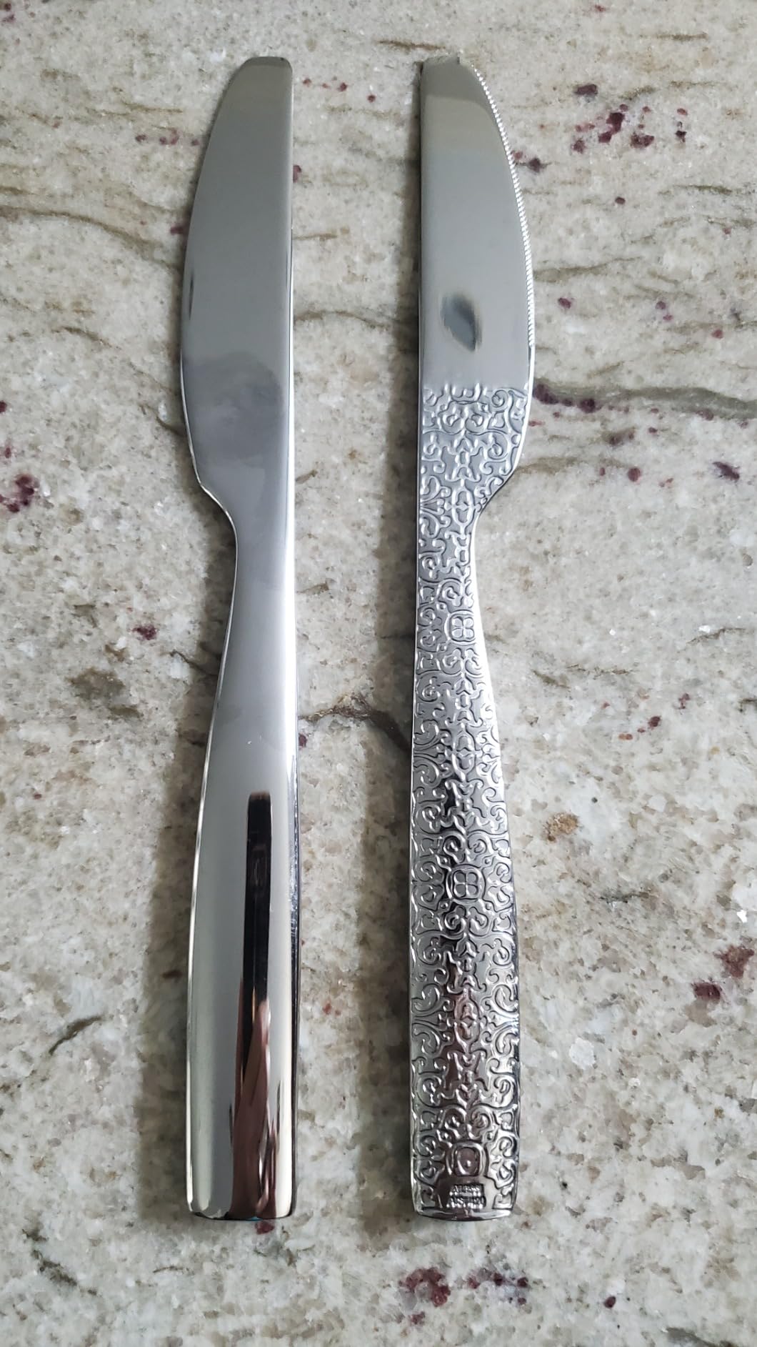 Alessi Dressed coltello tavola acciaio decoro 21 cm