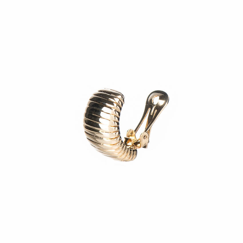 Chic Ad Hoc Orecchini tubo gas orecchino oro clip