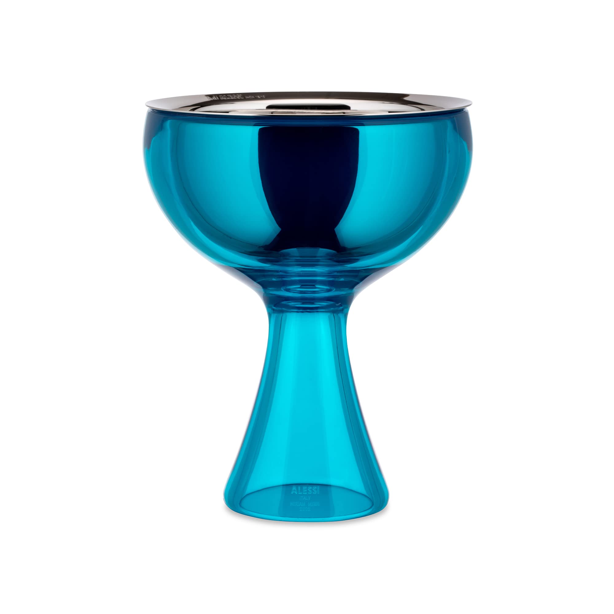 Alessi Big Love AMMI01S AZ coppa gelato blu con cucchiaino