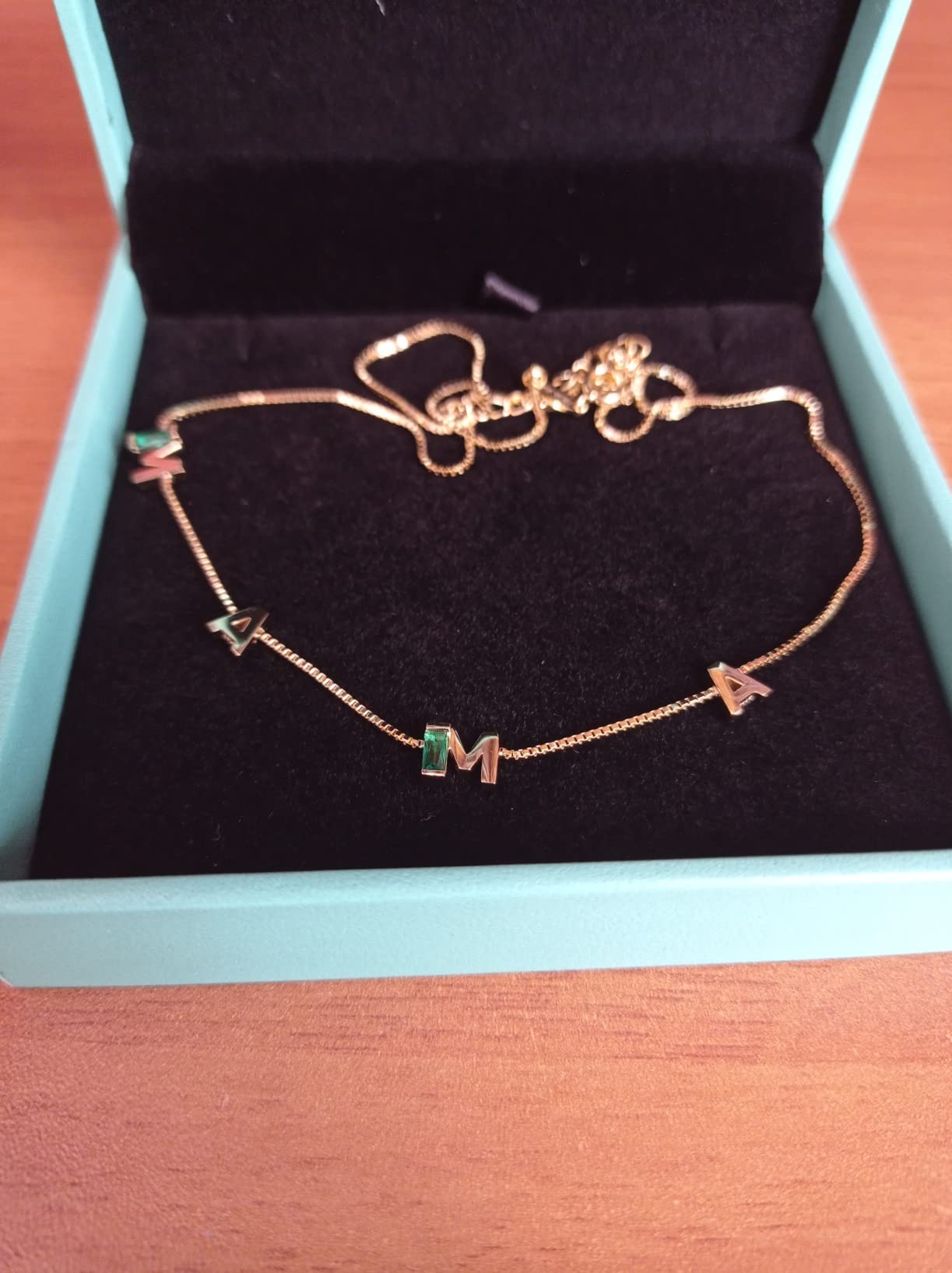 LOUISA SECRET Maman bracciale argento 925 verde zirconi