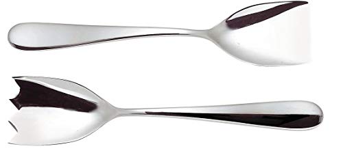 Alessi Nuovo Milano 5180/14 Posate Insalata Acciaio Lucido