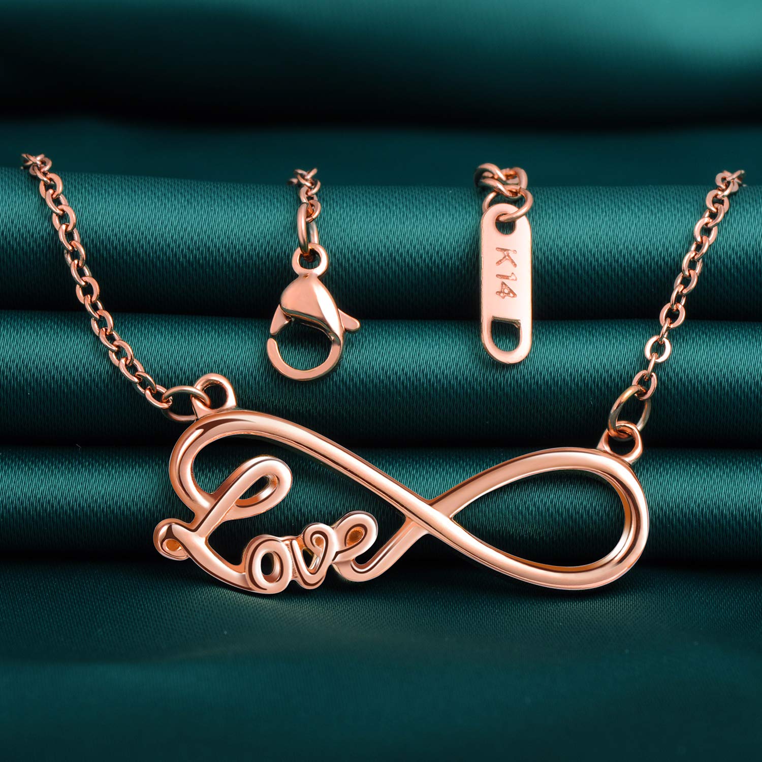 Infinionly Fashion collana infinito acciaio regolabile donna