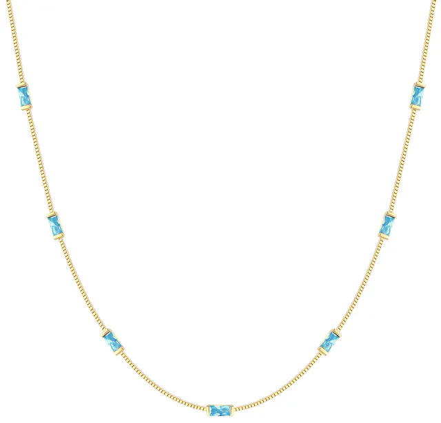 Louisa Secret Necklaces Collana Donna Baguette Argento 925 Oro