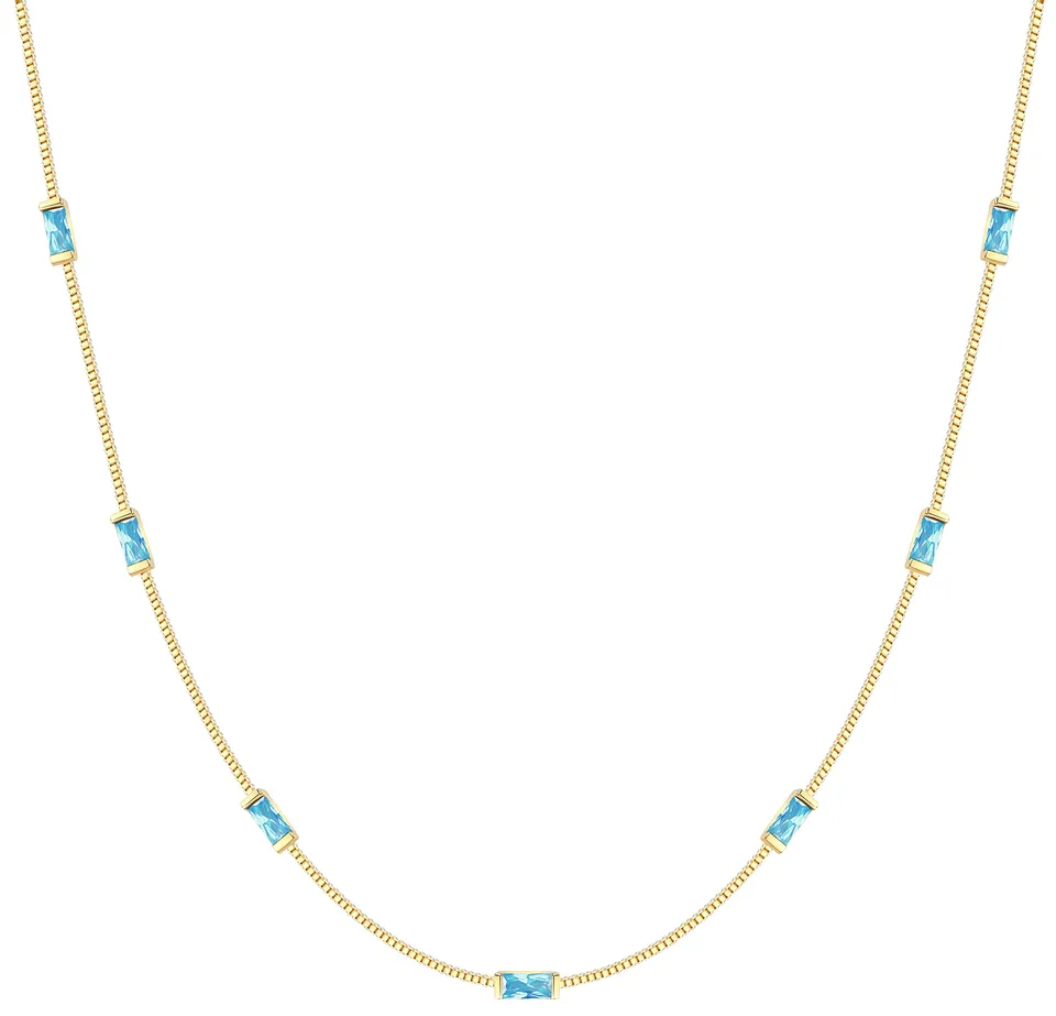 Louisa Secret Necklaces Collana Donna Baguette Argento 925 Oro