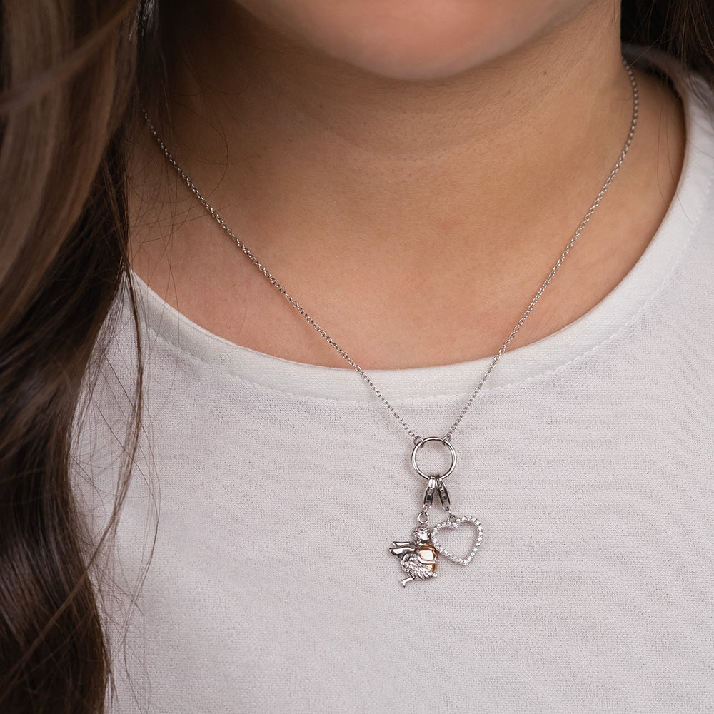Engelsrufer Charm Argento 925 Cuore Zirconia