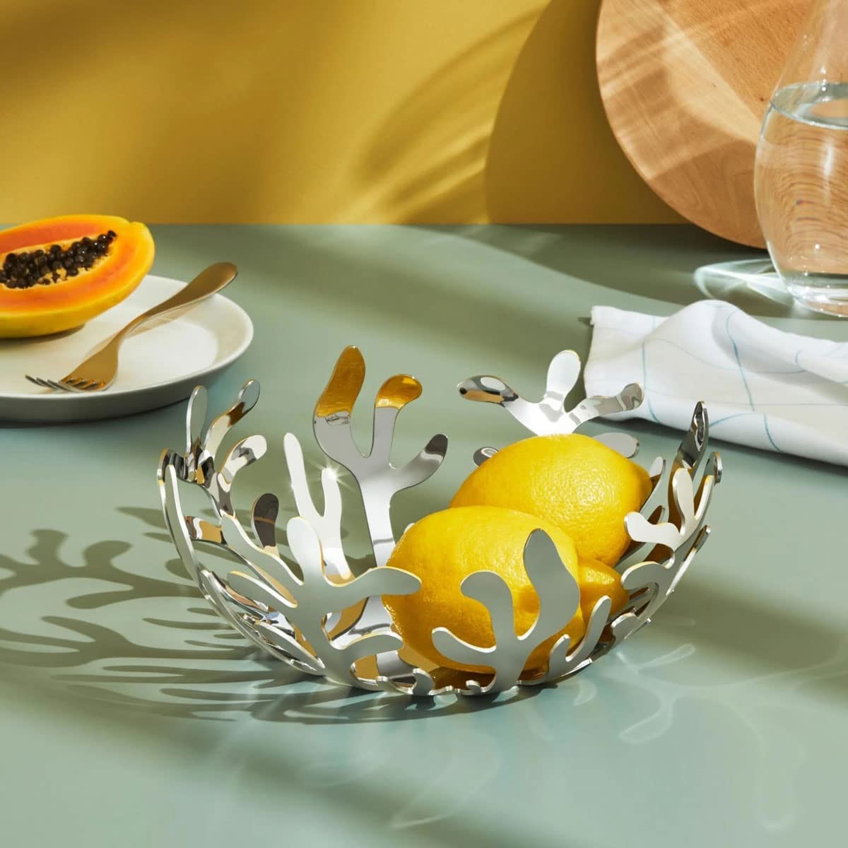 Alessi Mediterraneo fruttiera centrotavola acciaio 29 cm