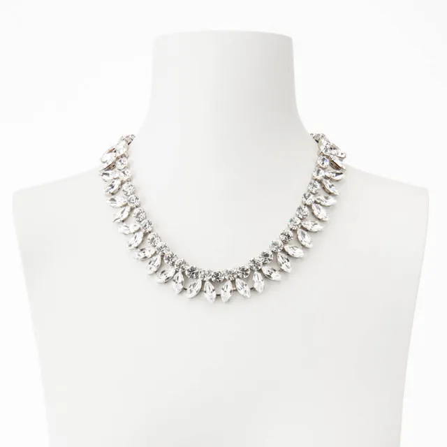 Chic Ad Hoc Collana girocollo navette di cristallo