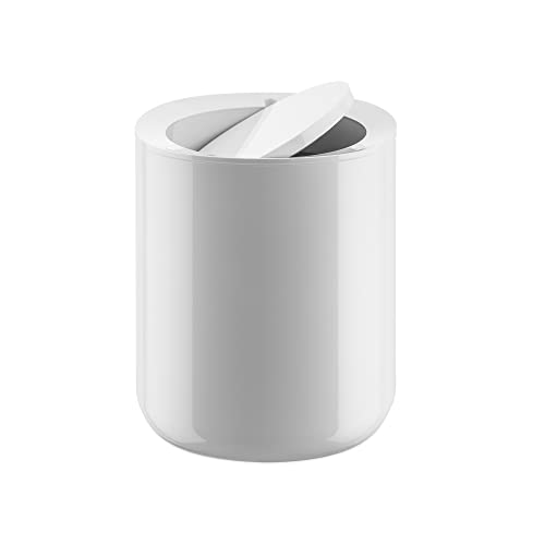 Alessi Birillo PL10 W Cestino Bagno PMMA Bianco