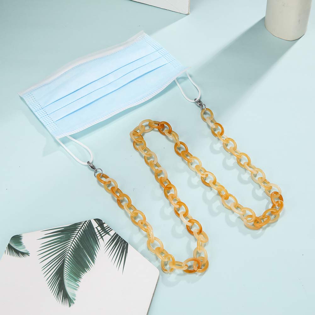 EUEAVAN Eyeglass Chains catenella occhiali rosso marrone