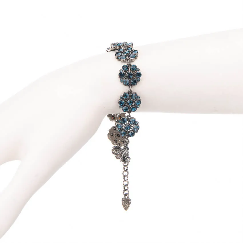 Chic Ad Hoc Bracciale Cristalli Blu Scuro Pietre