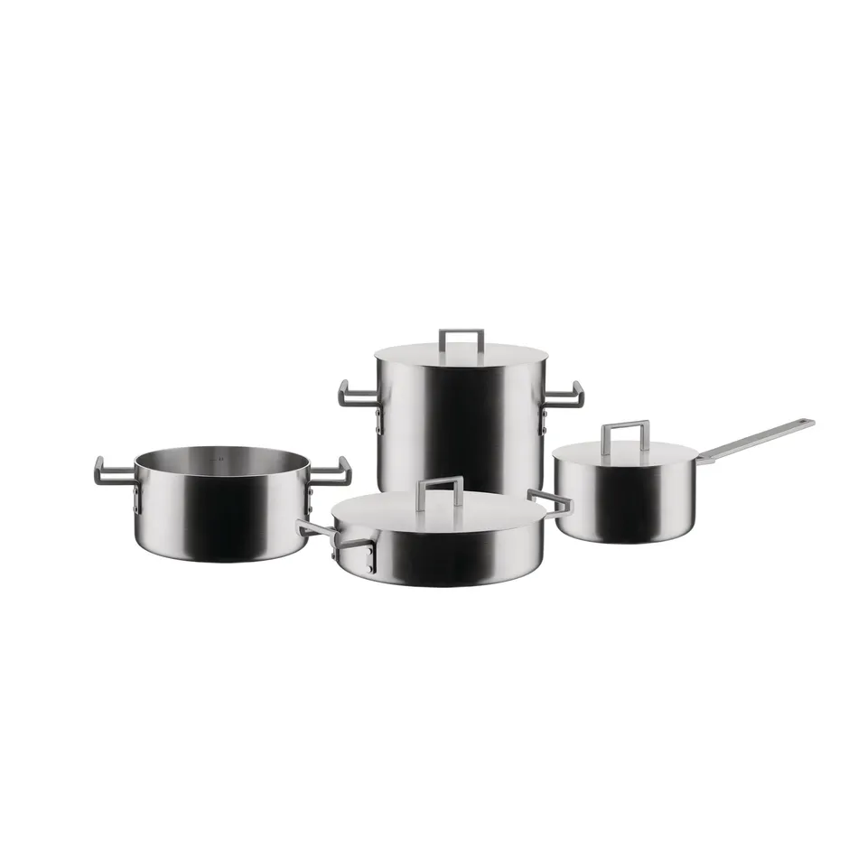 Alessi Convivio DC100S7 Set Pentole Acciaio 7 Pezzi Satinato