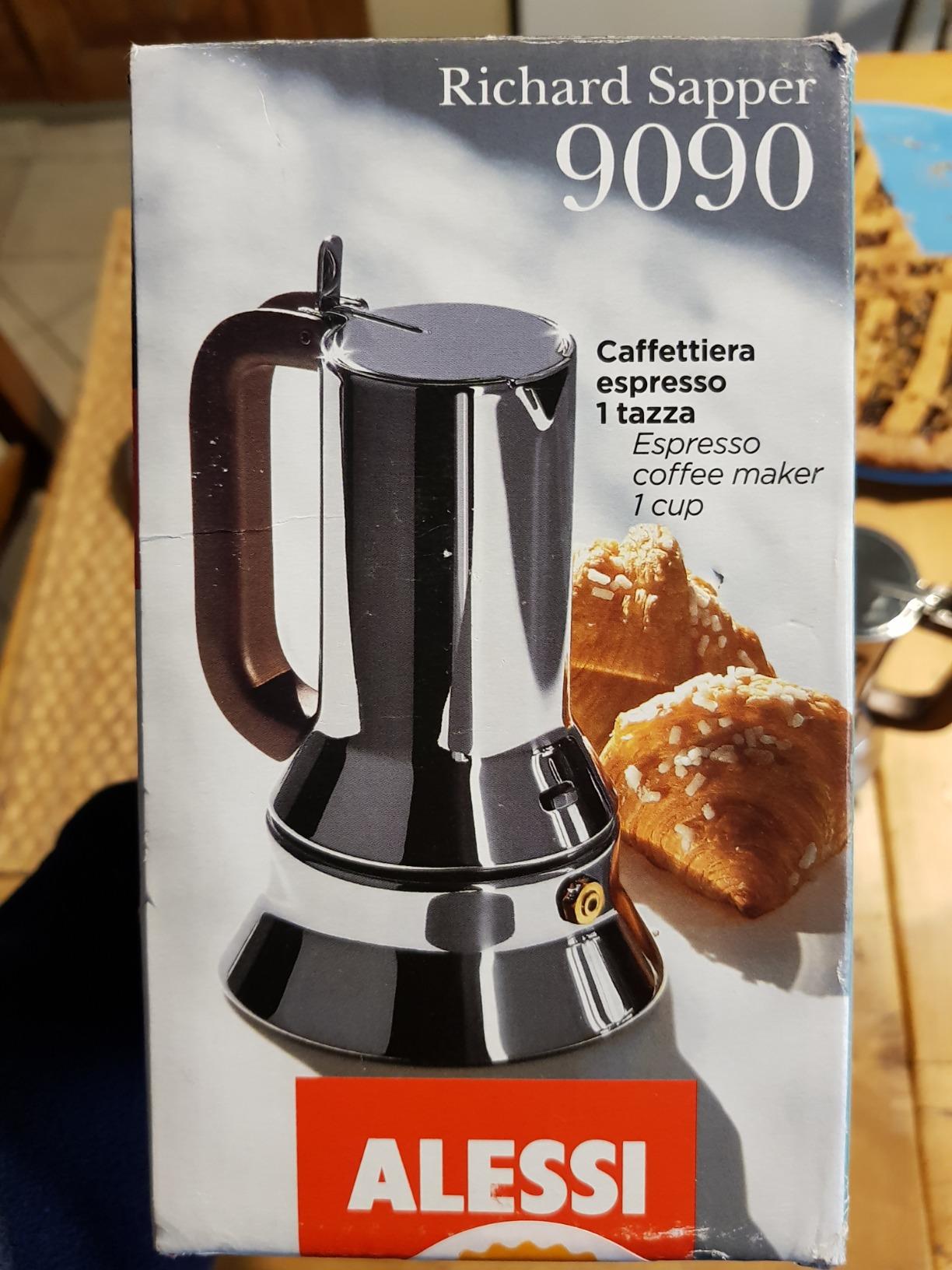Alessi 9090/3 Caffettiera Acciaio 3 Tazze Induzione
