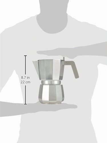 Alessi Moka DC06/9 FM caffettiera 9 tazze alluminio