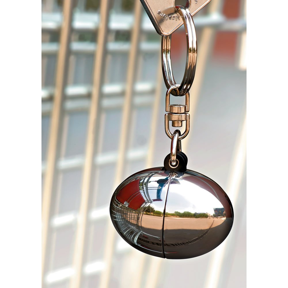 Alessi Bon Bon FA07 Portachiavi Portagettone Acciaio Grigio
