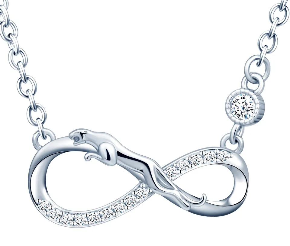 INFINIONLY Fashion Necklaces collana infinito argento 925