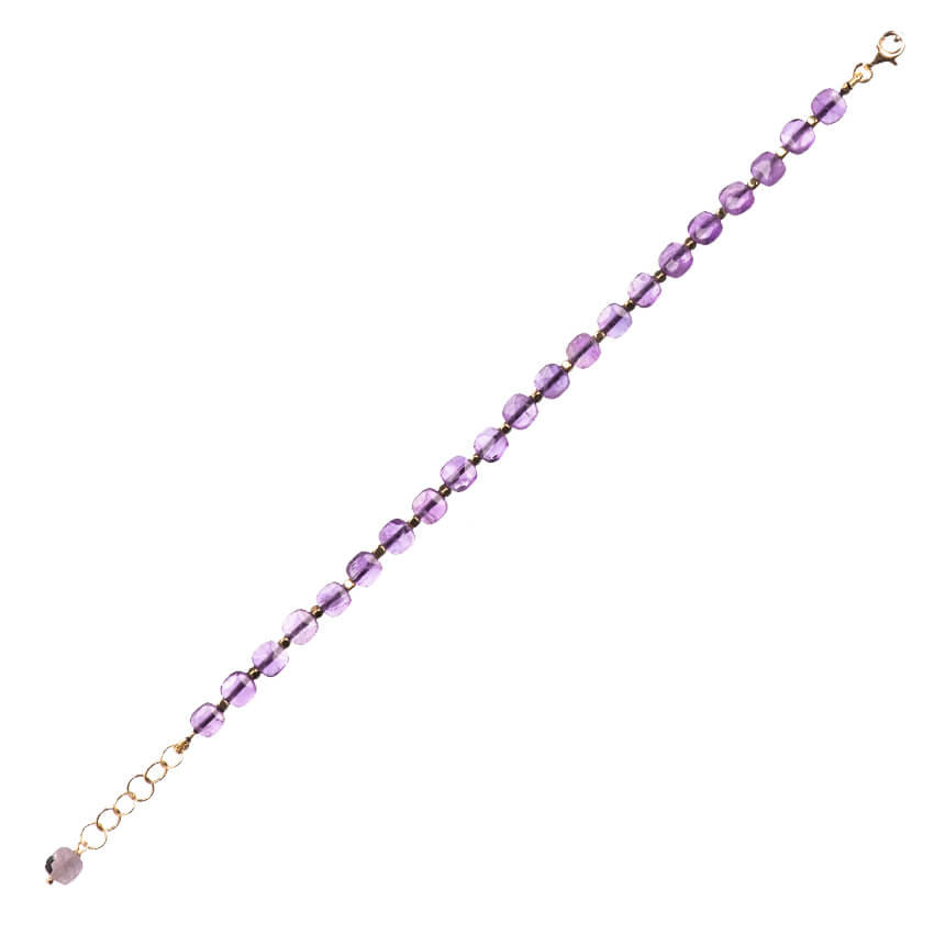 Chic Ad Hoc Bracciale Ametista Ematite Argento Viola