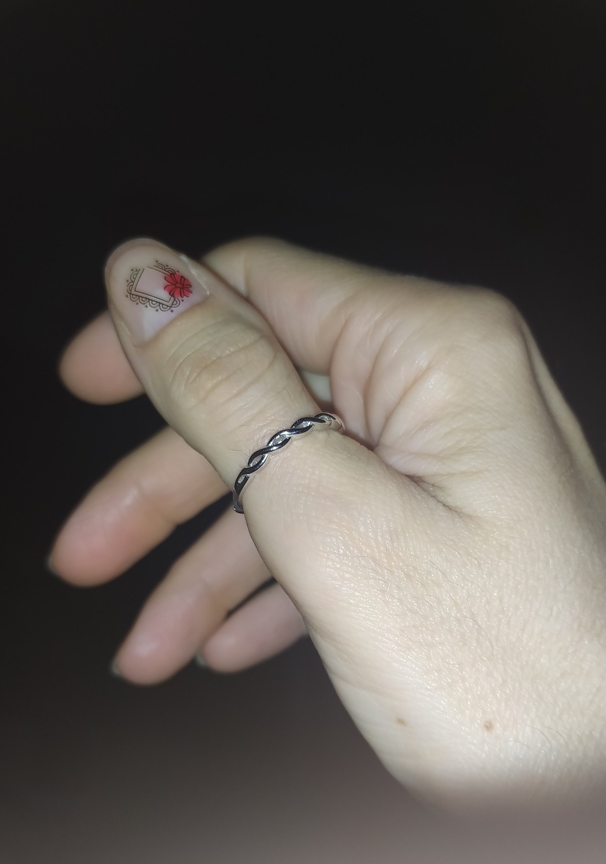 INFINIONLY Fashion Rings anello infinito argento 925 regolabile