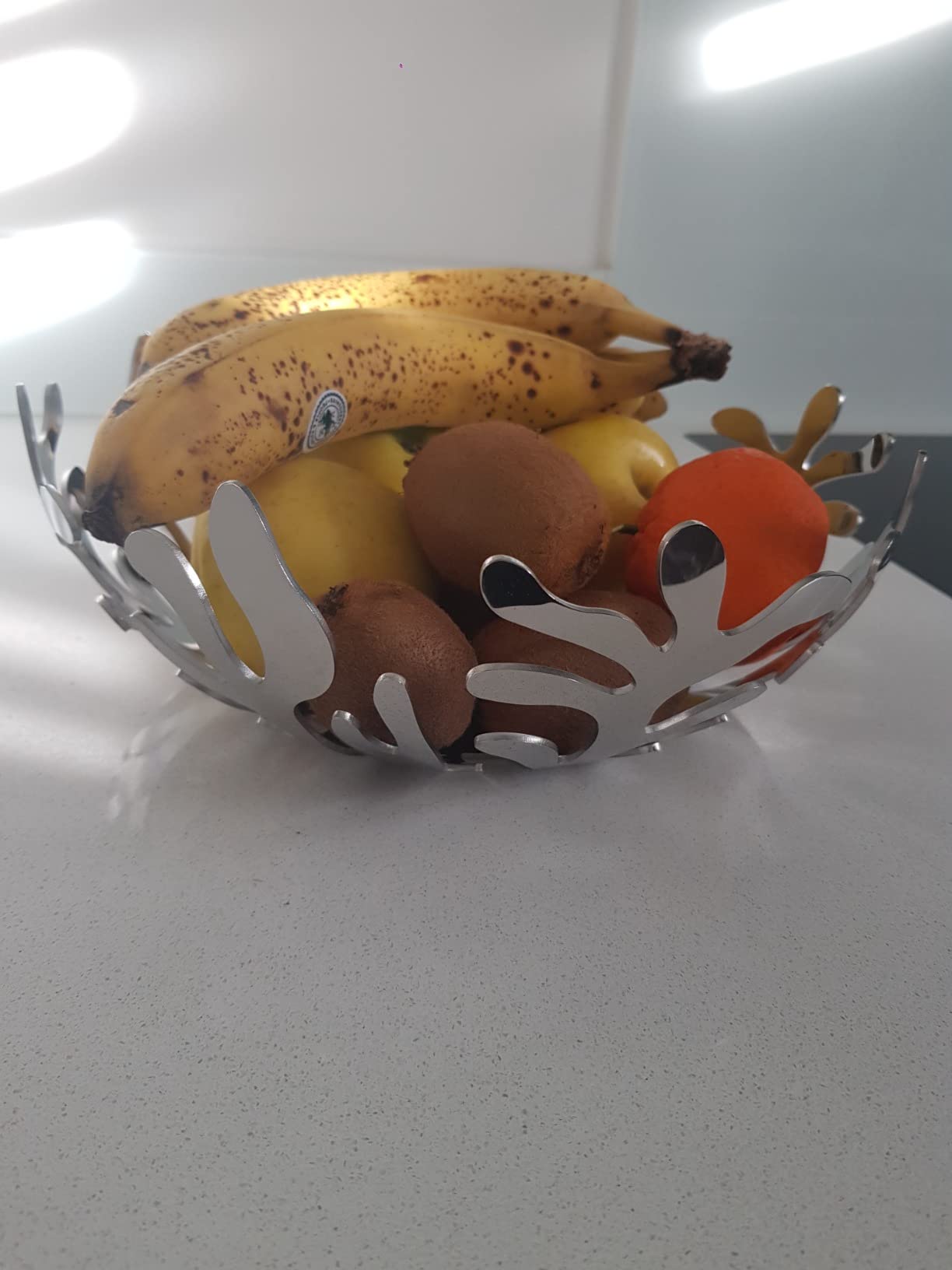 Alessi ESI01/25 Mediterraneo fruttiera acciaio 25 cm argento