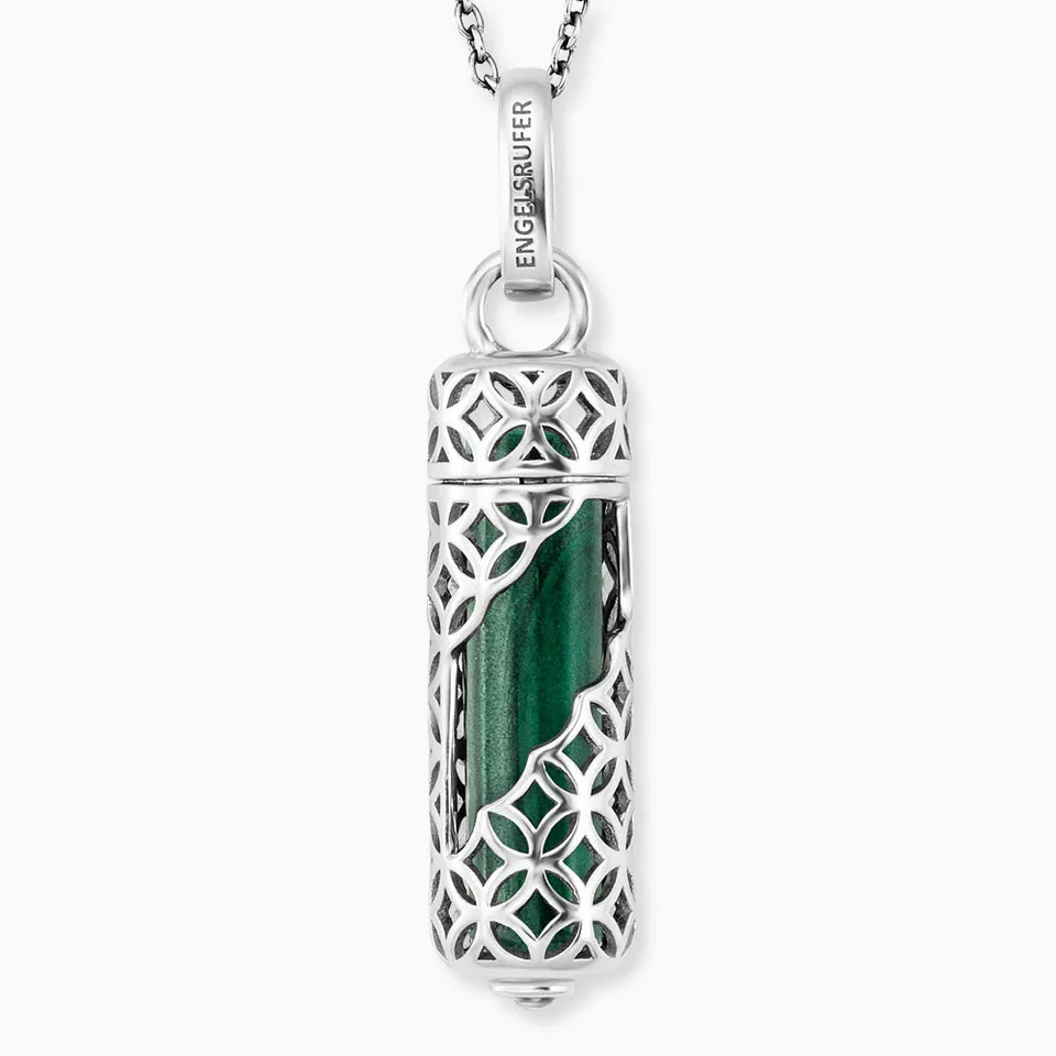 Engelsrufer Powerful Stone Collana Argento Malachite M
