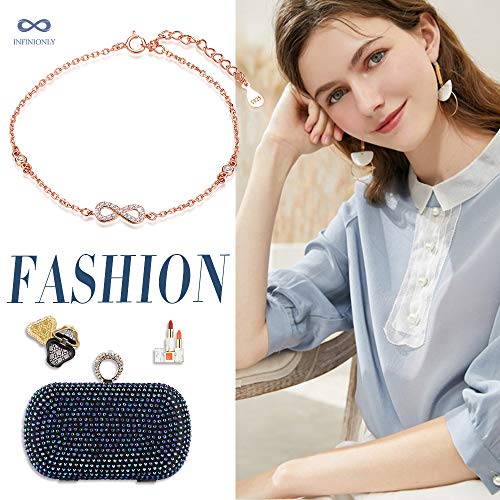 Infinionly Fashion bracciale infinito argento 925 zirconi