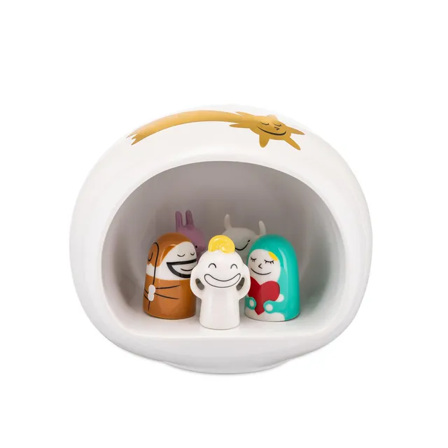 Alessi AMGI10SET presepe porcellana multicolore 10 pezzi grande