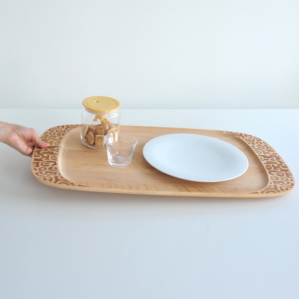 Alessi Dressed in Wood MW27/65 Vassoio Faggio