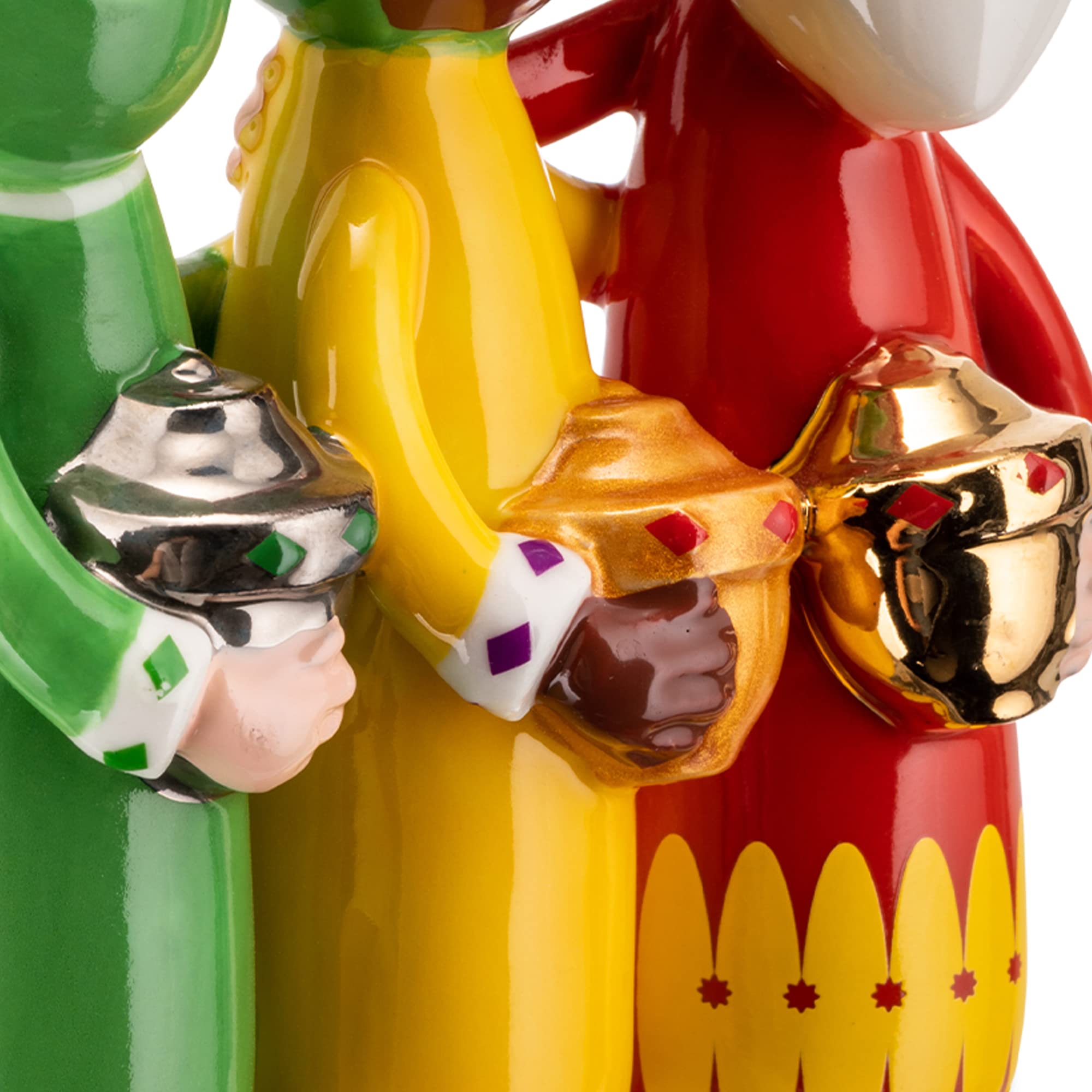 Alessi Uno Due Tre AGJ01 4 statuina Re Magi porcellana