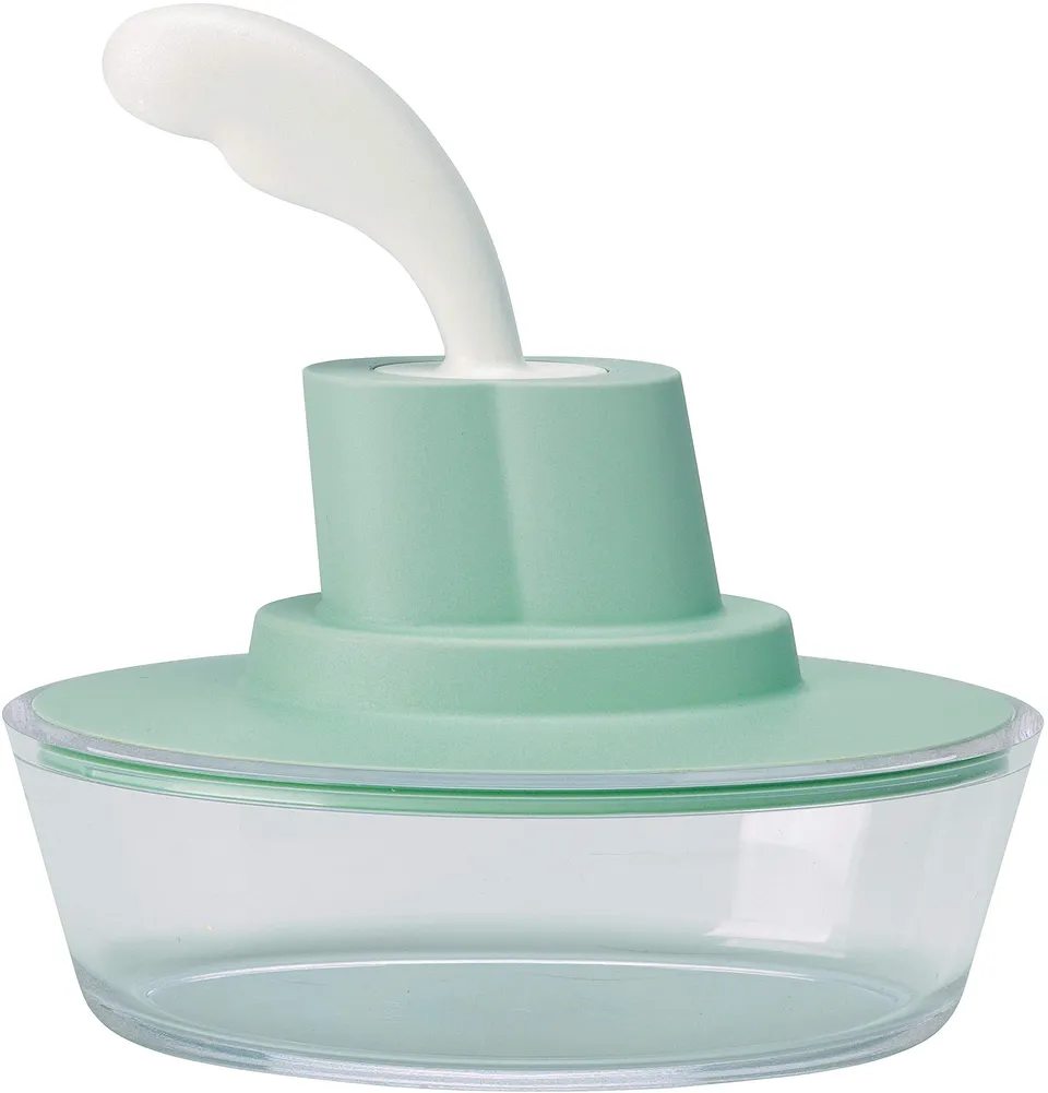 Alessi Ship Shape ASG13 portaburro verde con spatola