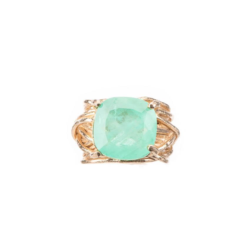 Chic Ad Hoc Anelli anello fascia alta tormalina verde