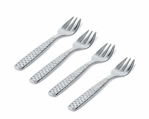 Alessi Colombina Fish FM23/36S4 forchettine ostriche set 4 pezzi acciaio