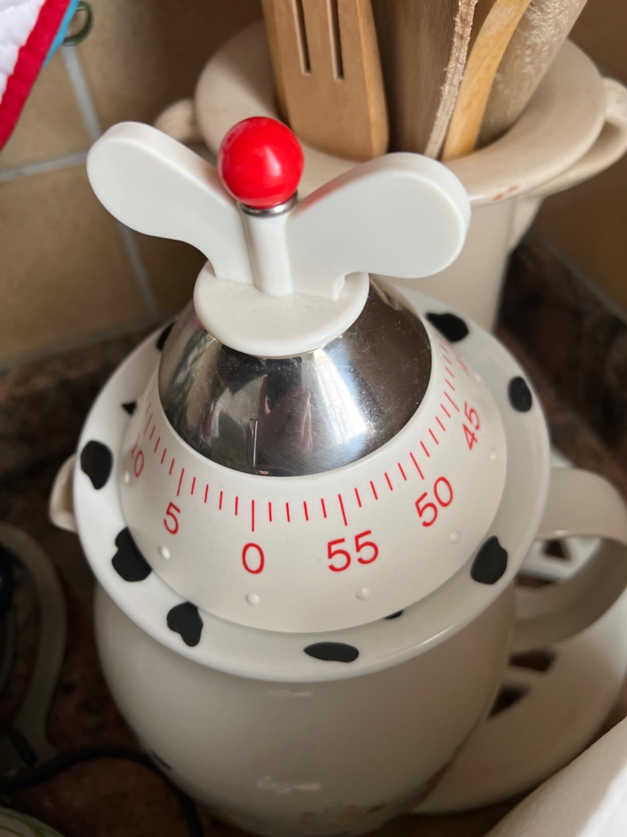 Alessi A09 W contaminuti meccanico bianco 60 minuti resina