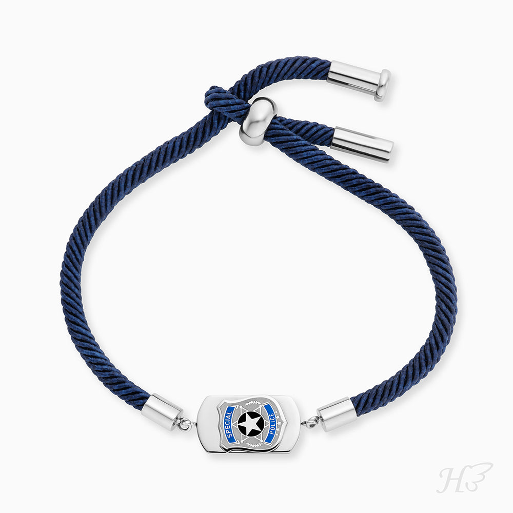 Engelsrufer Kinder bracciale acciaio polizia smalto 16-19cm